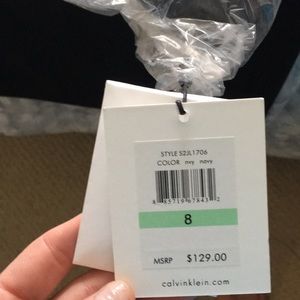 Clavin Klein two button suit navy blue